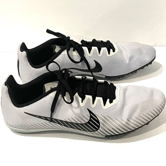 Men's White Nike Zoom Rival M 9  Track Shoe - AH1020-005 (2021) - Picture 1 of 8